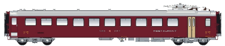 LS Models LS47259DC - H0 - Speisewagen EW I, SBB, Ep. III - Wagen 2